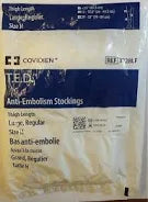 Anti-Embolism Stocking, Thigh Length, Large Regular, Size H, 6/Box
