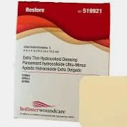 Restore Extra Thin Hydrocolloid Dressing 4" x 4" Sterile, 5/Box