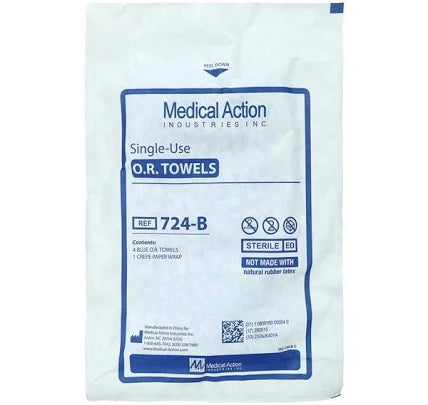 Standard O.R. Towels 4/Pack, Sterile, 20/Case