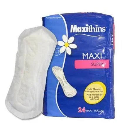 Maxi Pads, Regular Absorbency, 24/Pack