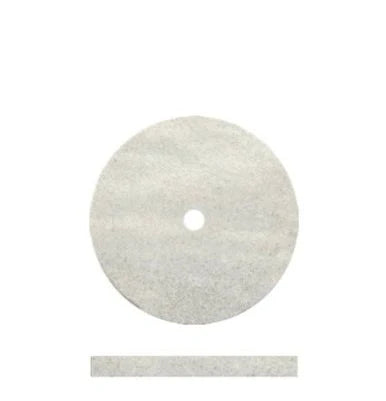 Rubber Wheel White Flexies 5/8" x 1/16", 100/Box