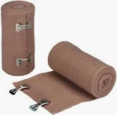 Contex Reinforced Elastic Bandage w/Clips, 4" x 5yds, Sterile, 10/Box
