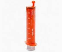 Amber Oral/Enteral Pharmacy Syringe w/ENFit Connector, 60mL, Non-Sterile, 200/Box