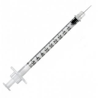 Insulin Syringes 1mL 27G x 1/2",   200/Box