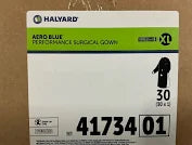 Surgical Gown with Towel X-Large Blue Sterile AAMI Level 3, 30/Box