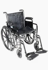 Silver Sport 2 Wheelchair Swing-away Footrests 16", Used Discounted 90%