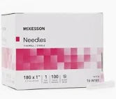 Needles, Thin Wall, 18G x 1", Sterile, 100/Box