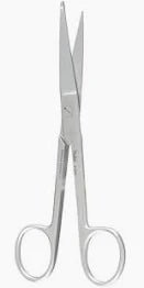 Knowles Bandage Scissors, 5 3/4" Straight Serrated, Each