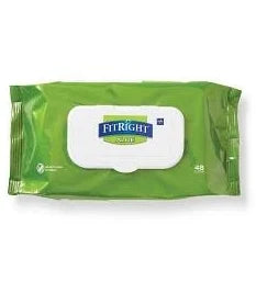 Fitright Personal Cleansing Cloths, 8X10in,  48/Pack