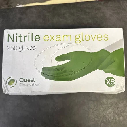 Nitrile Exam Gloves X-Small Green, 250/Box