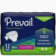 Prevail Bariatric Briefs Adult, XX-Large 12/Pack