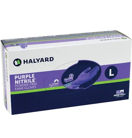Purple Nitrile Powder-Free Exam Gloves, Large,  400/Case