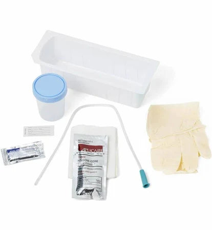 Pre-Connected Urethral Catheterization Tray and Bag,14fr.20/Box