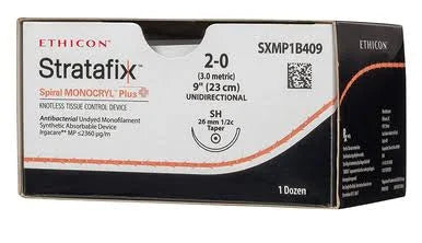 2-0 Stratafix Spiral PDS Plus Knotless Tissue Control Device, 6" CT-1 Taper, Expired/Discounted, 12/Box