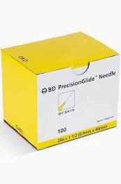 BD Precision Glide Needle 20G x 1 1/2, 100/Box