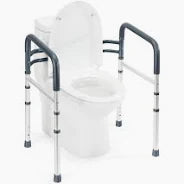 LIANJINDUN Toilet Safety Rails, Adjustable 300 Lbs. Used Each