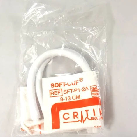 Soft-Cuf Blood Pressure Cuff 2-Tube 8-13cm Infant, 20/Box