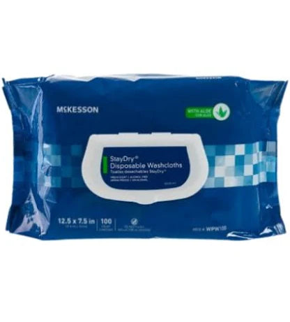 Washcloths Fresh Scent 12.5"x7.5" Pre-Moistened, 96/Pack