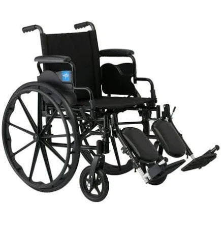 Guardian K4 Wheelchair w/Desk-Length Arms and Elevating Footrests 20in Seat 300lbs, Used
