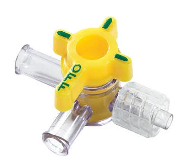 Hi-Flo 4-Way Stopcock W/Swivel Male Luer Lock, 50/Box