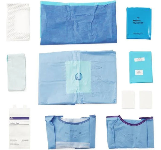 Surgical Pack, Knee Arthroscopy IV-LF, Sterile, 2/Case