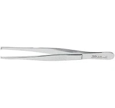 Tissue Forceps, 5 1/8" Serrated Handles, 1x2 Teeth, Each