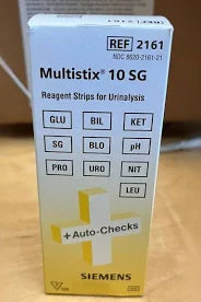 Siemens Multistix 10 SG Reagent Strips for Urinalysis, 100/Box