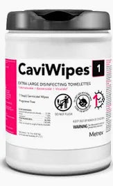 CaviWipes1 Surface Disinfectant Towelettes 9" x 12" X-Large, 65/Can