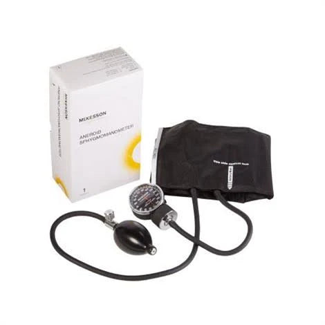 Deluxe Aneroid Sphygmomanometer, Large Adult, 1/Box