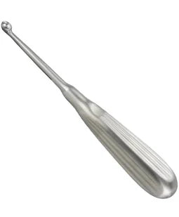 Bruns Curette Oval Cup, 6 3/4" Straight, 3-0, Each