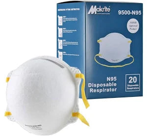 N95 Particulate Respirators, 20/Box