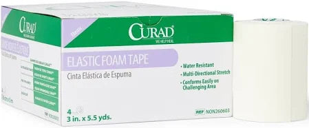 Curad Elastic Adhesive Tape 3" x 5yds, 4/Box