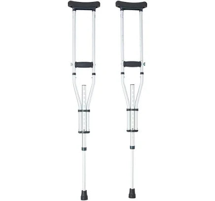 Universal CrutchesLightweight Aluminum Support for Mobility, 1/pair