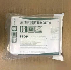 Foley Catheter Tray, 16Fr. 2000 Drainage Bag, 10/Case