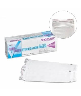 Sure-Check Self Sealing Sterilization Pouches, 8" x 16", 200/Box