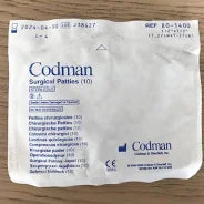 Surgical Patties 0.5"x 0.5" Sterile 10/Pack, 20/Box