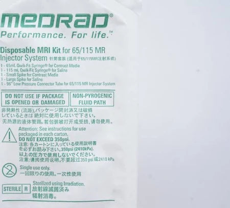 Medrad Disposable MRI Kit For 65/115 MR Injector System, 16/Box