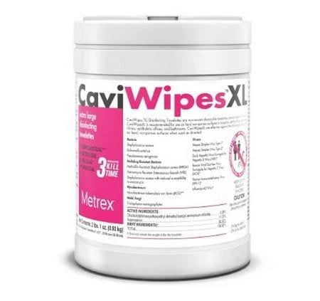 CaviWipes Disinfecting Towelettes 6" x 6.75", 220/Can,  12/Case
