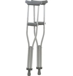 Aluminum Underarm Crutches, Junior Pair, 8/Case