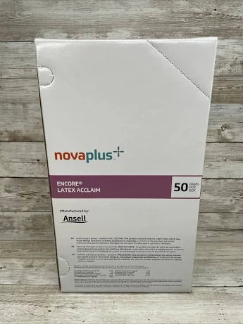 Encore Acclaim Gloves Size 8.0, Powder-Free, Latex, Pair 50/Box