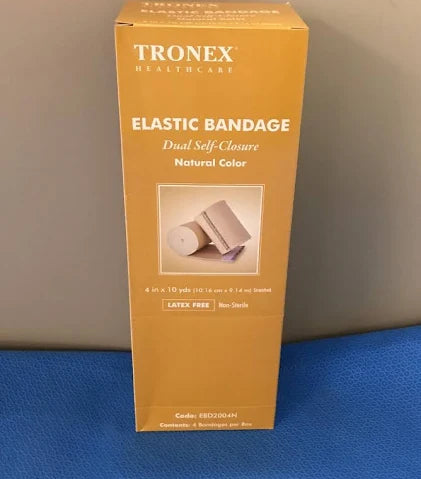 Elastic Bandage, Dual Self-Closure, 4"x 10 yds, 20/Case