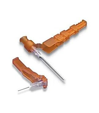 Hypodermic Needle-Pro w/Needle Protection Device, 22G x 1", Sterile, 100/Box