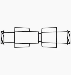 Double Female Luer Lock Sterile Adapter, 100/Box