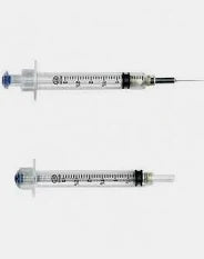 Integra Syringe 3mL w/Retracting Needle 22G x 1-1/2" Sterile, 100/Box