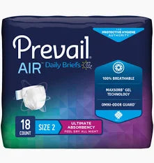 Adult Briefs Size 2 45"-62 " 18/Pack