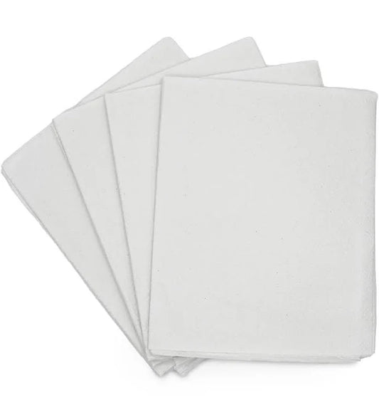 Drape Sheets, 2-Ply Tissue, 40" x 48", White, 100/Case