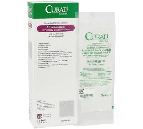 Oil Emulsion Gauze Dressing 3"x16" Sterile,  36/Box