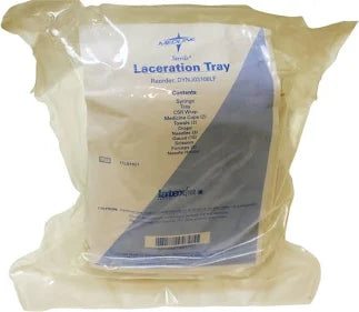 Laceration Tray W/Safety NDLS 20/Box