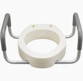 Toilet Seat Riser With Removable Arms, For Standard Toilet, 3.5" Height, New, 1/Box