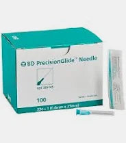 Precision Glide Needle 23G x 1" TW Sterile, 100/Box